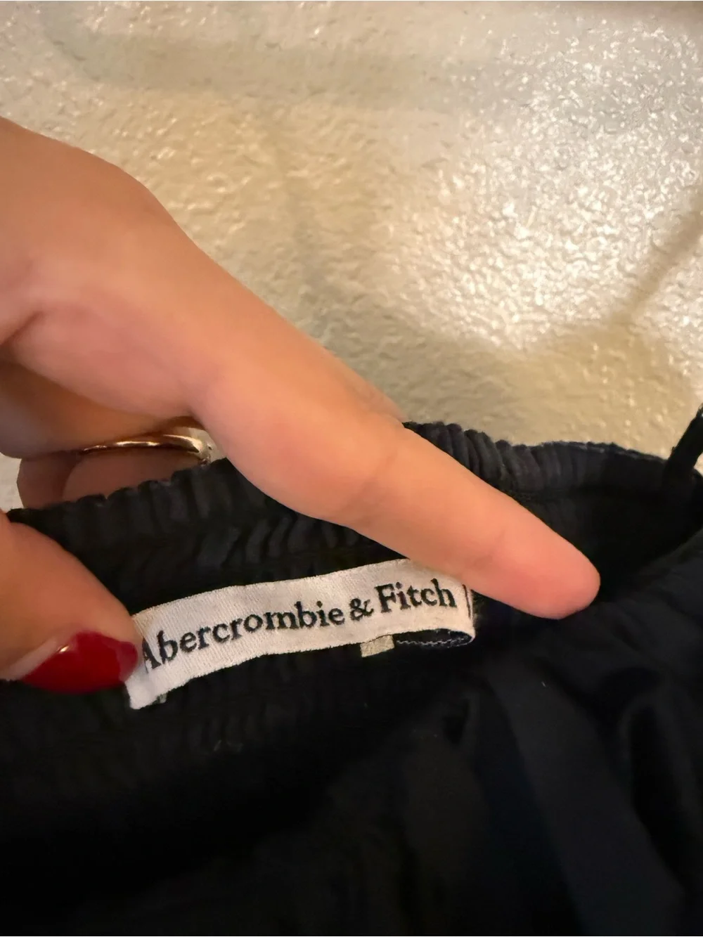 Abercrombie & Fitch Bubble Top Maxi Dress - Black Cutout Spaghetti-Strap